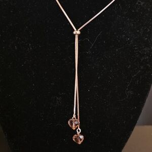 Elegant Rose Gold Heart Pendant Necklace